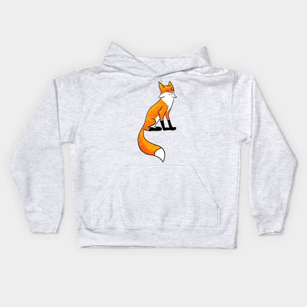 Cute, Smiling Fox without a background Kids Hoodie by DragonpupLees